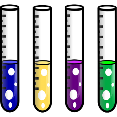 picture of test tubes containing colorful fluids